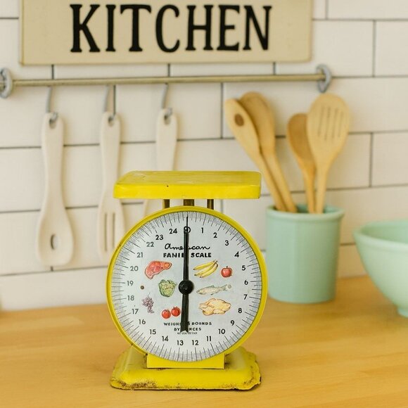 VTG American Family Kitchen Scale Retro Farmhouse Decor Rustic Charm Functional - Picture 16 of 16